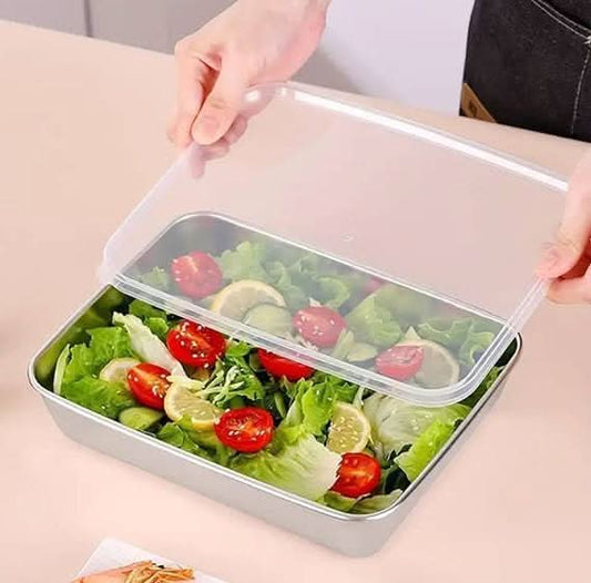 FreshLock Pro – Stainless Steel Storage Container | Airtight, Non-Stick Baking Tray & Leakproof Food Storage Box.