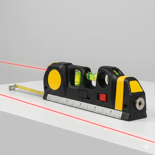 4-in-1 Laser Level with Measuring Tape for DIY